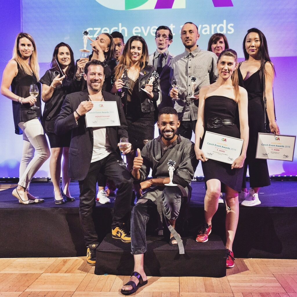 I am the only guy in the tie. Our team winning back-to-back best Event Agency in Czech Republic 🇨🇿 and of course, the 🥇 most creative event of the year.